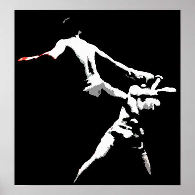 Muay Thai Boxing Action Poster (Front)