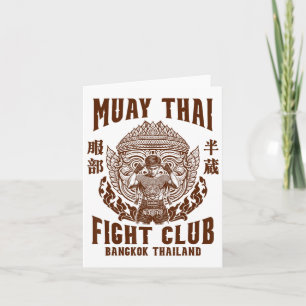 Muay Thai Boxing Lover Boxing Boxer Muay Thai Figh Card