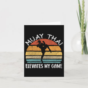 Muay Thai Boxing Martial Arts Fighting Combat Spor Card