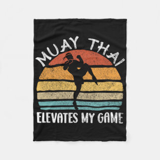 Muay Thai Boxing Martial Arts Fighting Combat Spor Fleece Blanket