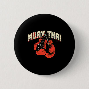 Muay Thai Boxing Martial Arts – Kickboxing  6 Cm Round Badge