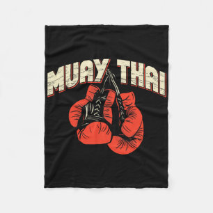 Muay-thai Boxing Martial Arts - Kickboxing Fleece Blanket
