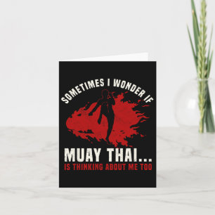 Muay Thai Boxing Teacher Kickboxing Martial Arts I Card