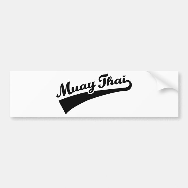 Muay Thai Bumper Sticker (Front)