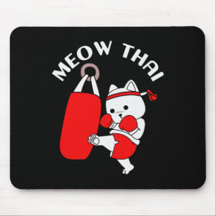 Muay Thai Cat Meow Thai Mouse Pad
