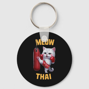 Muay Thai Cat Meow Thai - Thai Boxing For Youth Key Ring