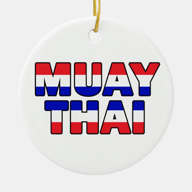 Muay Thai Ceramic Tree Decoration (Front)