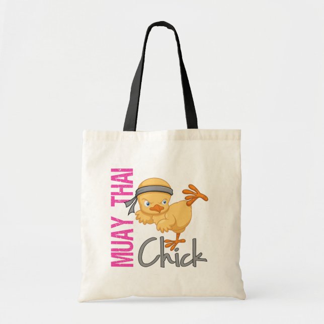 Muay Thai Chick Tote Bag (Front)