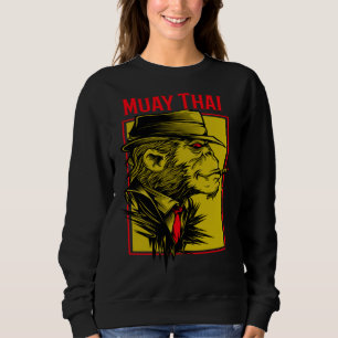 Muay Thai Chimp Jiu Jitsu MMA Fighting Muay Thai Sweatshirt