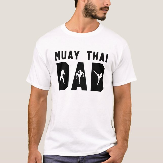 Muay Thai Dad Funny MMA Father T-Shirt (Front)