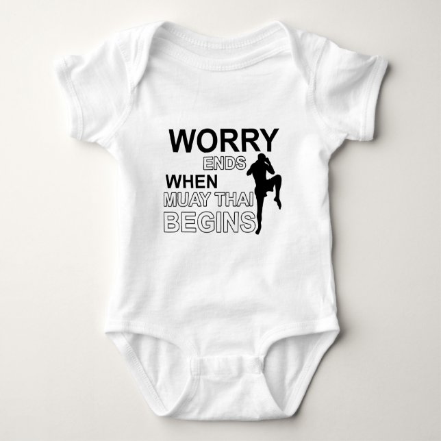 muay thai  Designs Baby Bodysuit (Front)