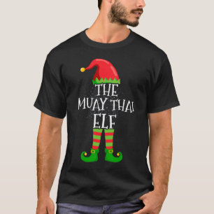 Muay Thai Elf Family Matching Christmas Group  T-Shirt