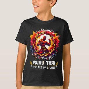 Muay Thai Fighter Art of Eight Limbs MMA Muay Thai T-Shirt