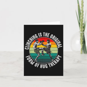 Muay Thai Fighter For Men Dad Boys Thai Kickboxing Card