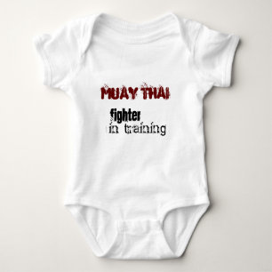 Muay Thai - fighter in training Baby Bodysuit
