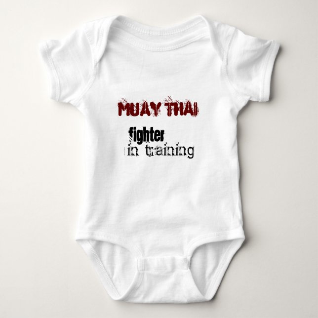 Muay Thai - fighter in training Baby Bodysuit (Front)