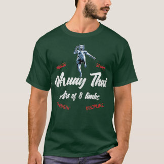 Muay Thai Flying Knee Tiger Thai Boxing and Kickbo T-Shirt