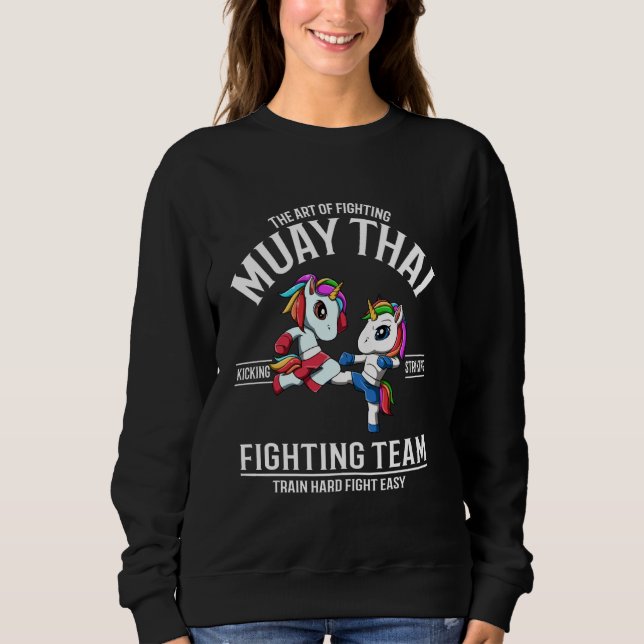 Muay Thai Gorilla - Thai Boxing Fighting Team Sweatshirt (Front)