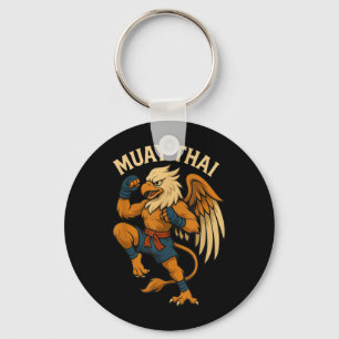Muay Thai Griffin Kickboxing Martial Arts Key Ring