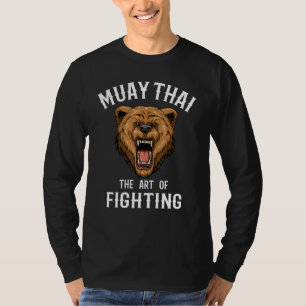 Muay Thai Grizzly Bear Thai Boxing Kickboxing T-Shirt