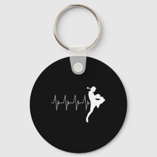 Muay Thai Heartbeat Thai Boxing Key Ring