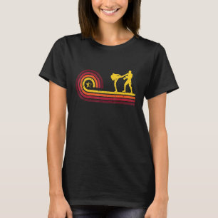 Muay Thai Kickboxing Martial Arts Cool Retro Distr T-Shirt