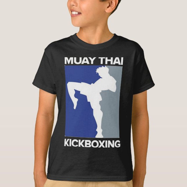 Muay Thai Kickboxing Tee Mma Thai Boxing Tee  (Front)