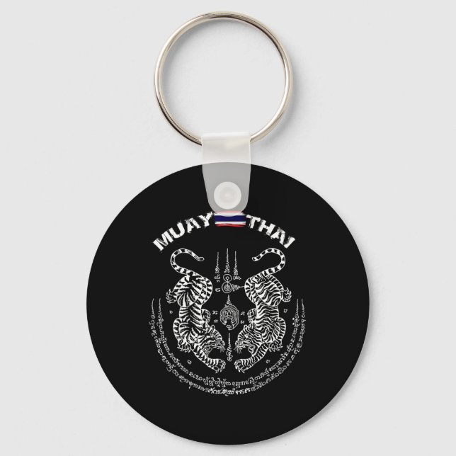 Muay Thai Kickboxing Thailand  Key Ring (Front)