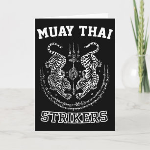 Muay Thai Kickboxing Tiger Fighter Sak Yant Mma  Card