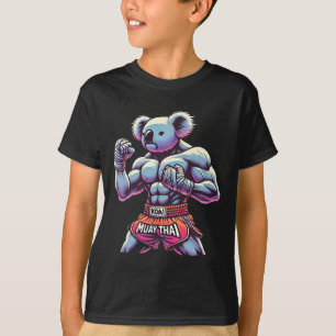 Muay Thai Koala Kickboxing Fighter Funny T-Shirt