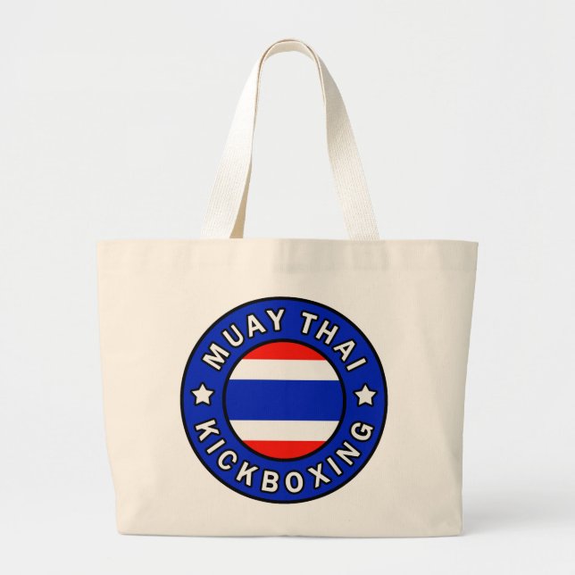 Muay Thai Large Tote Bag (Front)