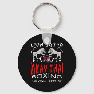Muay Thai Lion Squad Military Boxing  Key Ring