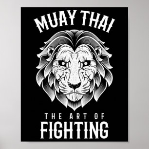 Muay Thai Lion Thai Boxing And Mma  Poster