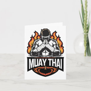 Muay Thai Logo - Thai Boxing Fighter Card