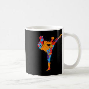 Muay Thai Martial Arts Colorful Kickboxer Boys Kic Coffee Mug