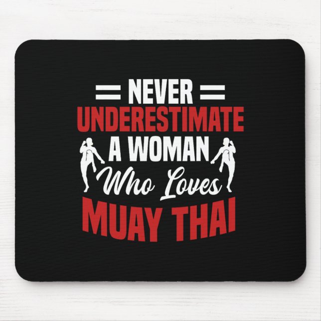 Muay Thai Martial Arts Thai Boxing  Mouse Pad (Front)