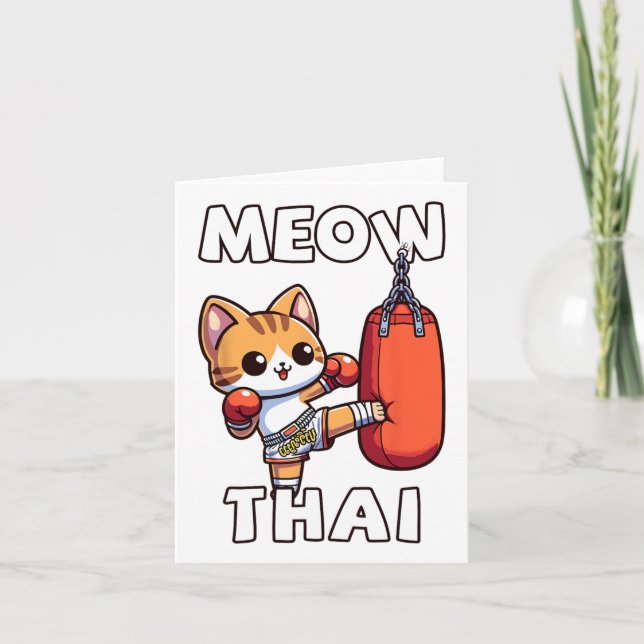 Muay Thai Meow Thai  Card (Front)