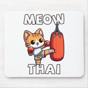 Muay Thai Meow Thai  Mouse Pad
