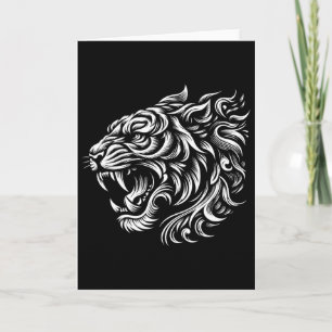 Muay Thai Mma Fight Tattoo Tiger Art Of 8 Limbs Ki Card