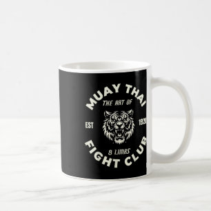 Muay Thai Mma Fight Tattoo Tiger Art Of 8 Limbs Ki Coffee Mug