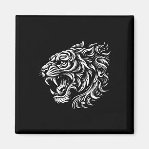 Muay Thai Mma Fight Tattoo Tiger Art Of 8 Limbs Ki Magnet
