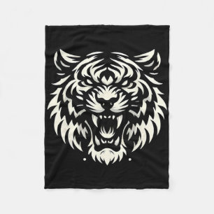 Muay Thai Mma Fight Tattoo Tiger Roar Kickboxing T Fleece Blanket