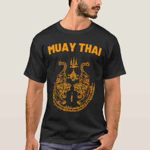 Muay Thai Mma Fight Tattoo Twin Tiger Kickboxing T T-Shirt
