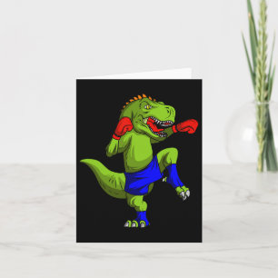 Muay Thai Mma Fighter T-rex Mixed Martial Art Comb Card