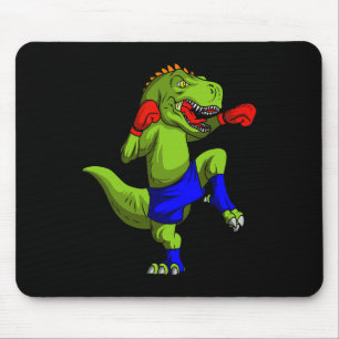 Muay Thai Mma Fighter T-rex Mixed Martial Art Comb Mouse Pad