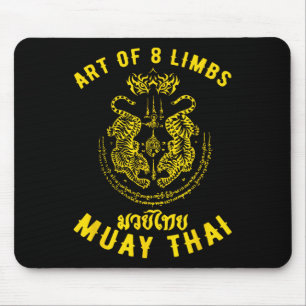 Muay Thai Mma Tiger Art Of 8 Limbs Kickboxing _2  Mouse Pad