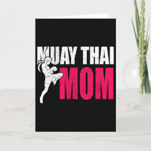Muay Thai Mom Gift Women Boxing Kickboxing Mma Mua Card