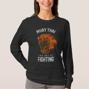 Muay Thai Oni Fighter  Thai Boxing Oni Mask Hannya T-Shirt