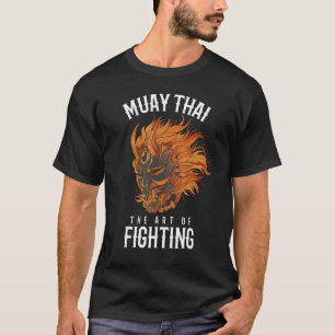 Muay Thai Oni Fighter Thai Boxing Oni Mask Hannya T-Shirt