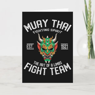 Muay Thai Oni - Thai Boxing And Kickboxing  Card